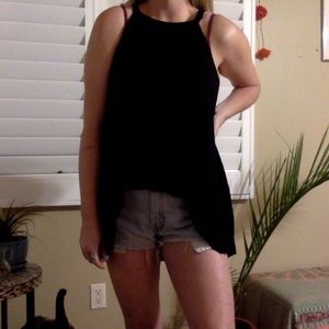 3 for $15 Black Long Tank Top